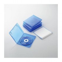 （まとめ）エレコム Blu-rayディスクケース（1枚収納タイプ） CCD-BLU105CBU【×10セット】