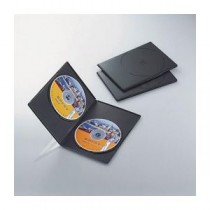 (まとめ)エレコム スリムDVDトールケース CCD-DVDS04BK【×20セット】