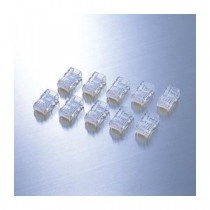 （まとめ）エレコム CAT6用RJコネクタ（10個セット） LD-6RJ45T10【×5セット】