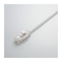 (まとめ)エレコム Gigabit やわらかLANケーブル(Cat6準拠) LD-GPY/WH1【×10セット】