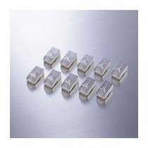 （まとめ）エレコム STP RJ45コネクタ LD-SRJ45T10【×3セット】