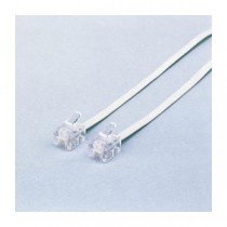 (まとめ)エレコム スリムモジュラケーブル(白) MJ-15WH【×5セット】