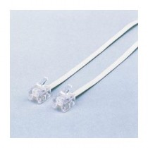 (まとめ)エレコム スリムモジュラケーブル(白) MJ-3WH【×10セット】