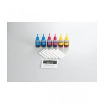 (まとめ)エレコム キヤノン用 詰め替えインク THC-7CSET8N【×2セット】