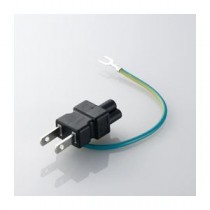 (まとめ)エレコム ACアダプタ用直結プラグ(3P) T-PCAD32H【×10セット】