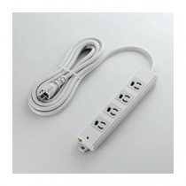 （まとめ）エレコム EU RoHS指令準拠 工事用抜け止めタップ T-WRM3430LG／RS【×2セット】