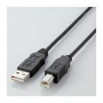 (まとめ)エレコム エコUSBケーブル(A-B・0.5m) USB2-ECO05【×10セット】