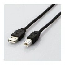 (まとめ)エレコム エコUSBケーブル(A-B・3m) USB2-ECO30【×5セット】