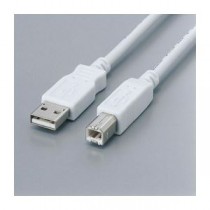 (まとめ)エレコム フェライト内蔵USBケーブル USB2-FS3【×5セット】