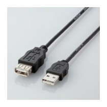 (まとめ)エレコム エコUSB延長ケーブル(1m) USB-ECOEA10【×10セット】
