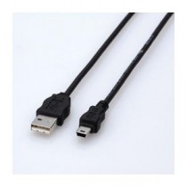 (まとめ)エレコム エコUSBケーブル(A-miniB・1.5m) USB-ECOM515【×5セット】