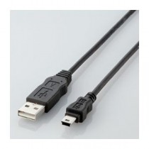 (まとめ)エレコム エコUSBケーブル(A-miniB・2m) USB-ECOM520【×5セット】