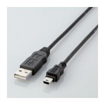 (まとめ)エレコム エコUSBケーブル(A-miniB・5m) USB-ECOM550【×5セット】