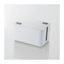 (まとめ)エレコム ケーブルボックス(4個口) EKC-BOX002WH【×2セット】