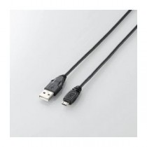 (まとめ)エレコム Micro-USB(A-MicroB)ケーブル U2C-AMB10BK【×5セット】