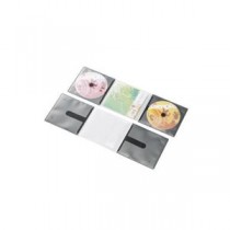 (まとめ)エレコム CD/DVD用スリム収納ソフトケース CCD-DP2C10BK【×5セット】