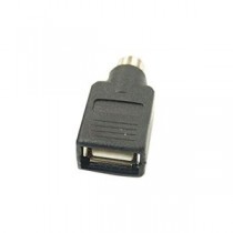 （まとめ）変換名人 USB→PS2（マウスA） USB-PS2MA【×20セット】
