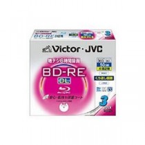（まとめ）Victor ブルーレイディスクBD-RE 3pack BV-E260HW3【×2セット】