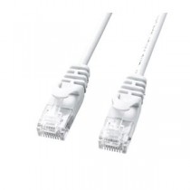 (まとめ)サンワサプライ カテゴリ6極細LANケーブル LA-SL6-03W【×5セット】