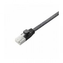 (まとめ)エレコム ツメ折れ防止フラットLANケーブル(Cat6準拠) LD-GFT/BK50【×5セット】