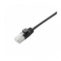 (まとめ)エレコム ツメ折れ防止スリムLANケーブル(Cat6準拠) LD-GPST/BK20【×5セット】