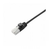 (まとめ)エレコム ツメ折れ防止スリムLANケーブル(Cat6準拠) LD-GPST/BK30【×5セット】