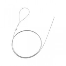 （まとめ）サンワサプライ eセキュリティ（1.0M1.5mm片側かしめなし） SLE-13W【×10セット】