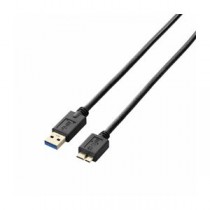 (まとめ)エレコム USB3.0ケーブル(A-microB) USB3-AMB20BK【×3セット】