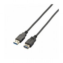 (まとめ)エレコム USB3.0延長ケーブル(A-A) USB3-E10BK【×3セット】