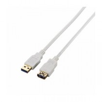 (まとめ)エレコム USB3.0延長ケーブル(A-A) USB3-E10WH【×3セット】