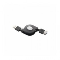 (まとめ)エレコム 巻き取りUSB3.0延長ケーブル(A-A) USB3-RLEA07BK【×3セット】