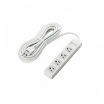 (まとめ)エレコム EU RoHs指令準拠 マグネット付3ピン対応タップ T-T02-3450WH/RS【×2セット】