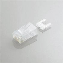 （まとめ）エレコム ツメの折れないLANコネクタ（Cat6） LD-6RJ45T10／T【×3セット】
