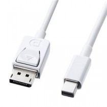 （まとめ）サンワサプライ ミニ-DisplayPort変換ケーブル1m KC-DPM1W【×2セット】