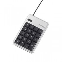 (まとめ)エレコム USBテンキーボード TK-TCM011SV【×3セット】