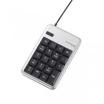 (まとめ)エレコム 2ポートUSB2.0HUB付USBテンキーボード TK-TCM012SV【×3セット】