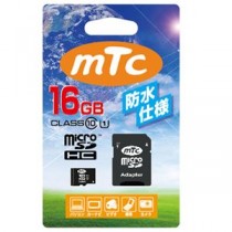 (まとめ)mtc(エムティーシー) microSDHCカード 16GB class10 (PK) MT-MSD16GC10W (UHS-1対応)【×2セット】