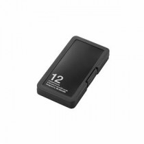 （まとめ）エレコム SD／microSDカードケース（プラスチックタイプ） CMC-SDCPP12BK【×5セット】