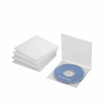 (まとめ)エレコム Blu-ray/DVD/CDケース(スリム/PP/1枚収納) CCD-JPCS5CR【×10セット】