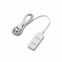 (まとめ)エレコム 電源タップ T-S02-2320WH【×5セット】