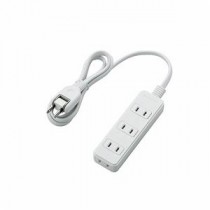 (まとめ)エレコム 電源タップ T-S02-2410WH【×5セット】