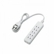 (まとめ)エレコム 電源タップ T-S02-2610WH【×3セット】