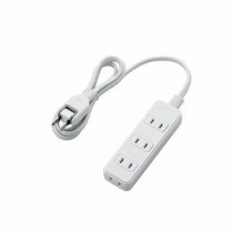 (まとめ)エレコム ほこりシャッター付き電源タップ T-ST02-22410WH【×5セット】