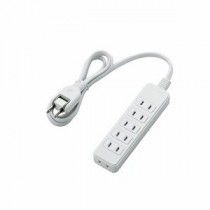 (まとめ)エレコム ほこりシャッター付き電源タップ T-ST02-22610WH【×3セット】