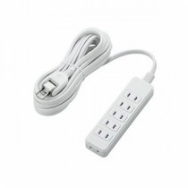 (まとめ)エレコム ほこりシャッター付き電源タップ T-ST02-22650WH【×3セット】