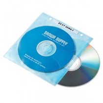 (まとめ)サンワサプライ DVD・CD不織布ケース(リング穴付・5色ミックス) FCD-FR100MXN【×5セット】