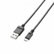 (まとめ)エレコム 2A対応microUSBケーブル(スリムタイプ) MPA-AMBX2U12BK【×5セット】