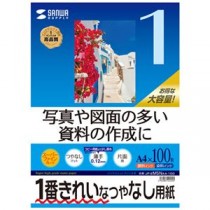 (まとめ)サンワサプライ インクジェット用スーパーファイン用紙A4サイズ100枚入り JP-EM5NA4-100【×5セット】