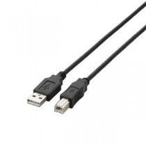(まとめ)エレコム USB2.0ケーブル U2C-BN10BK【×5セット】