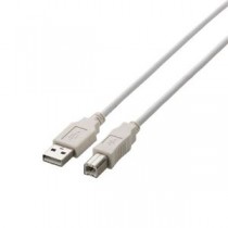 (まとめ)エレコム USB2.0ケーブル U2C-BN15WH【×5セット】